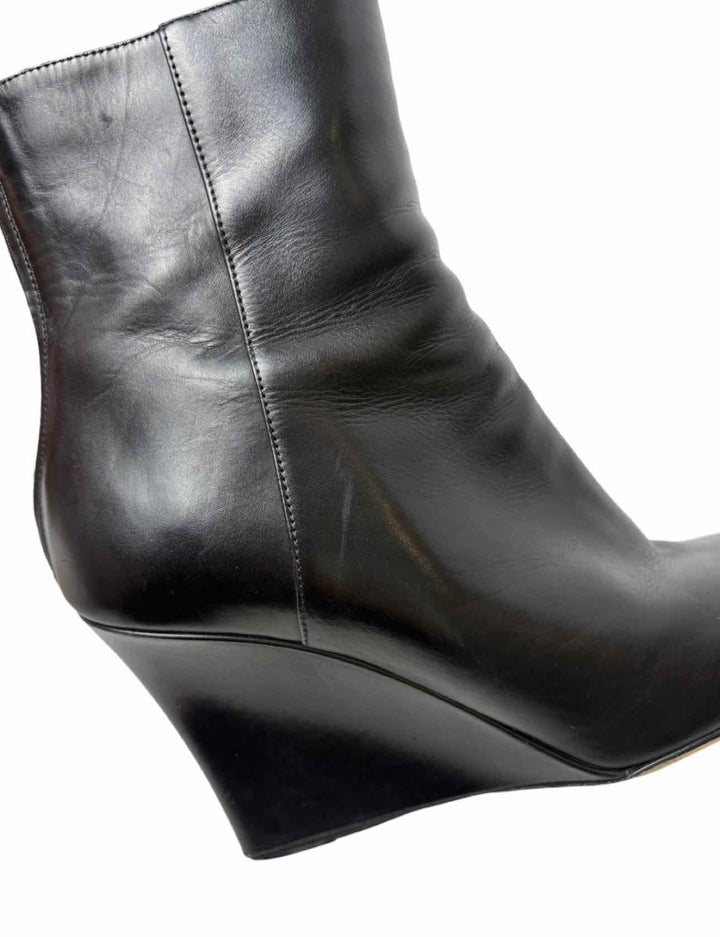 Jimmy Choo Size 38.5 Leather Wedge Ankle Boots