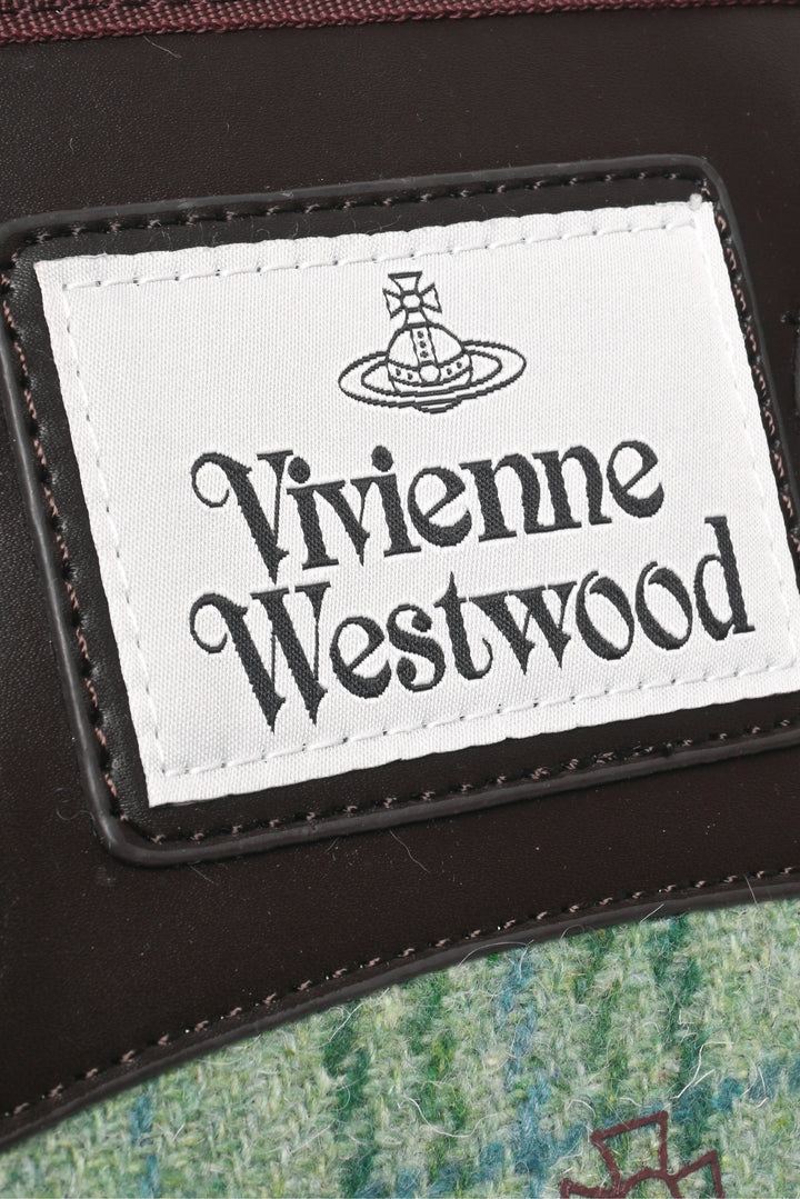 Vivienne Westwood Harris Tweed Plaid Elena Shopper Tote