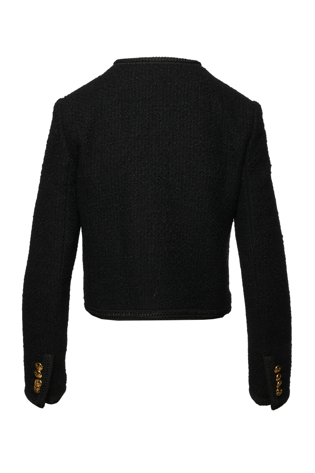 Celine Size 34 Boucle Tweed Chasseur Jacket