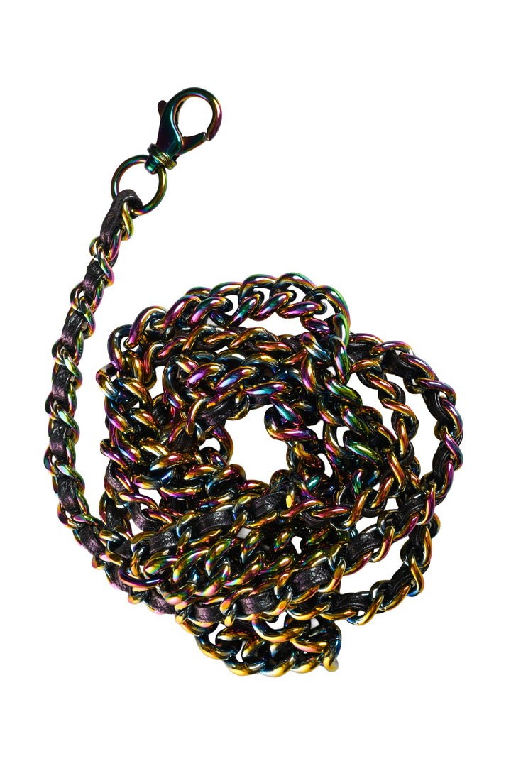 Chanel 2016-2017 Iridescent Quilted Small Double Carry Waist Chain Flap Bag