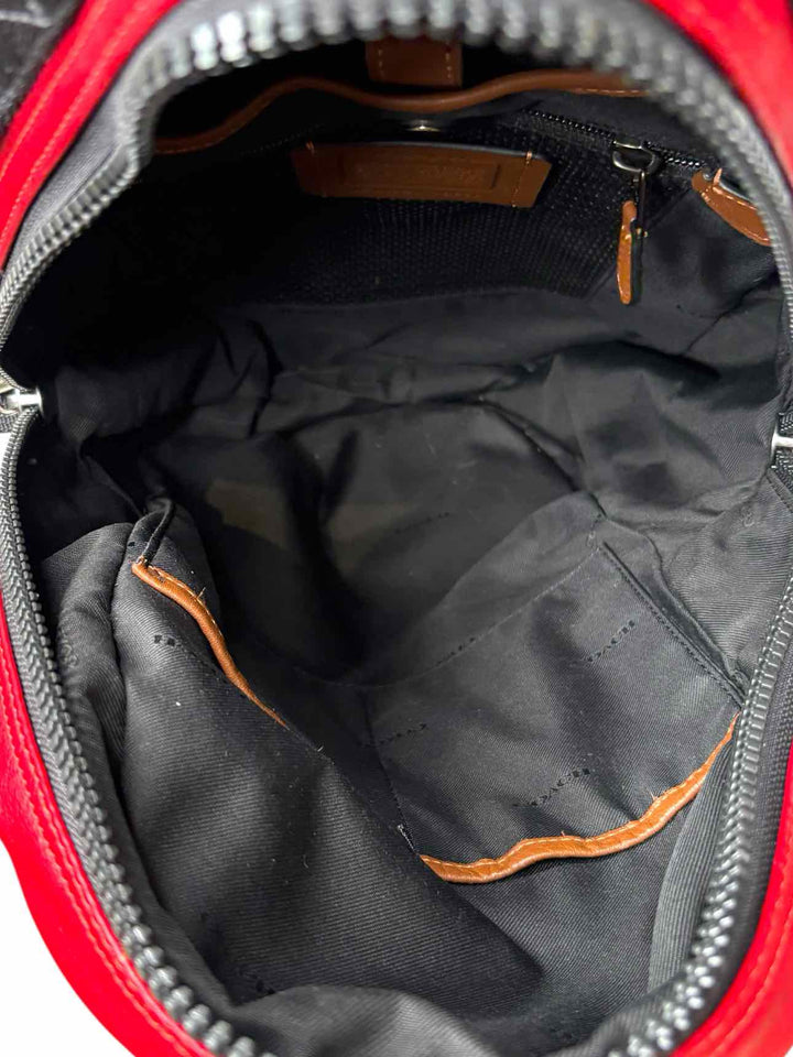 Coach Red LeatherBackPack
