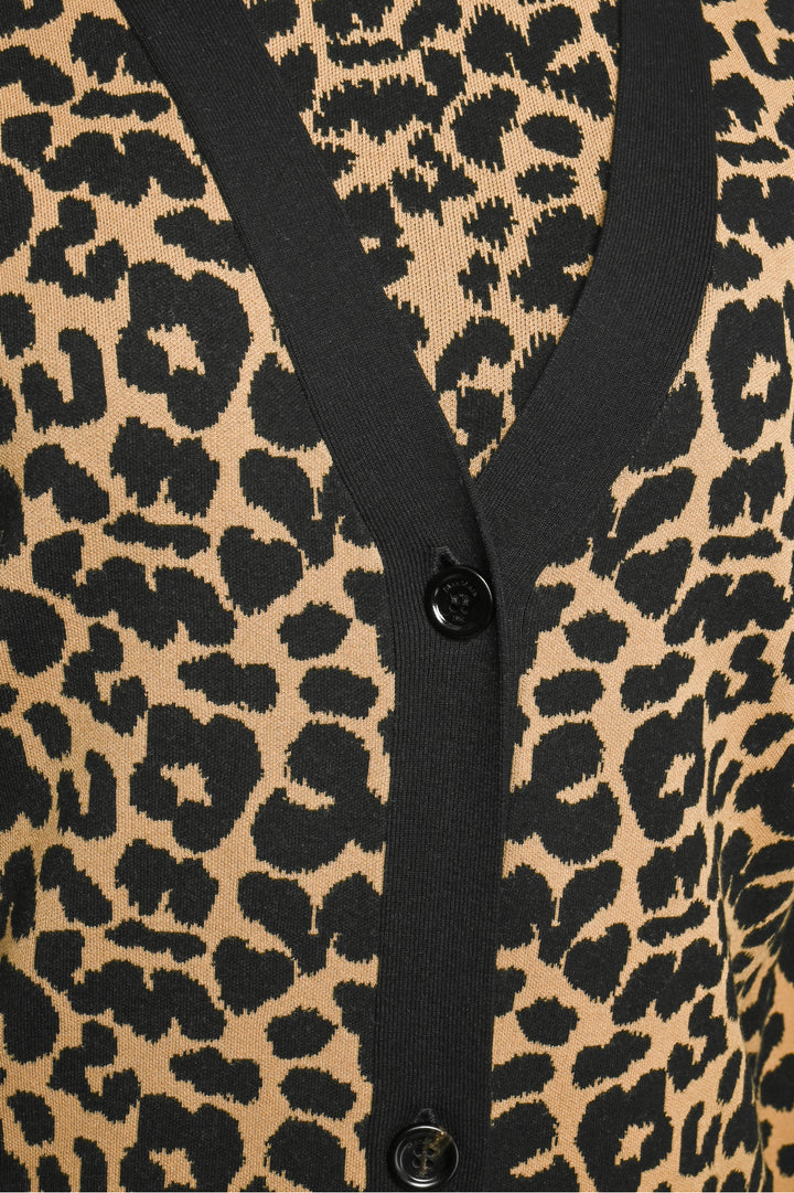 Max Mara Size S Tenore Leopard Cardigan & Tenna Leopard Crop Top Set