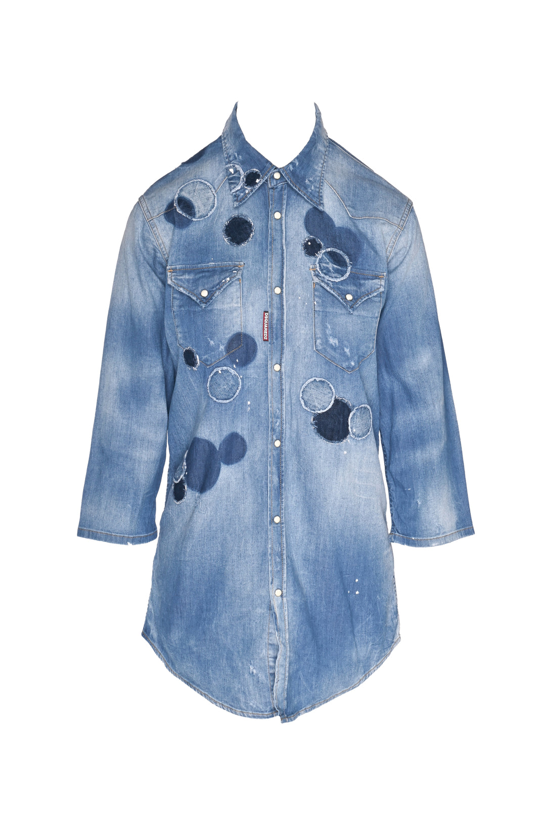 Alexander Mcqueen Size 48 2013 Denim Blouse