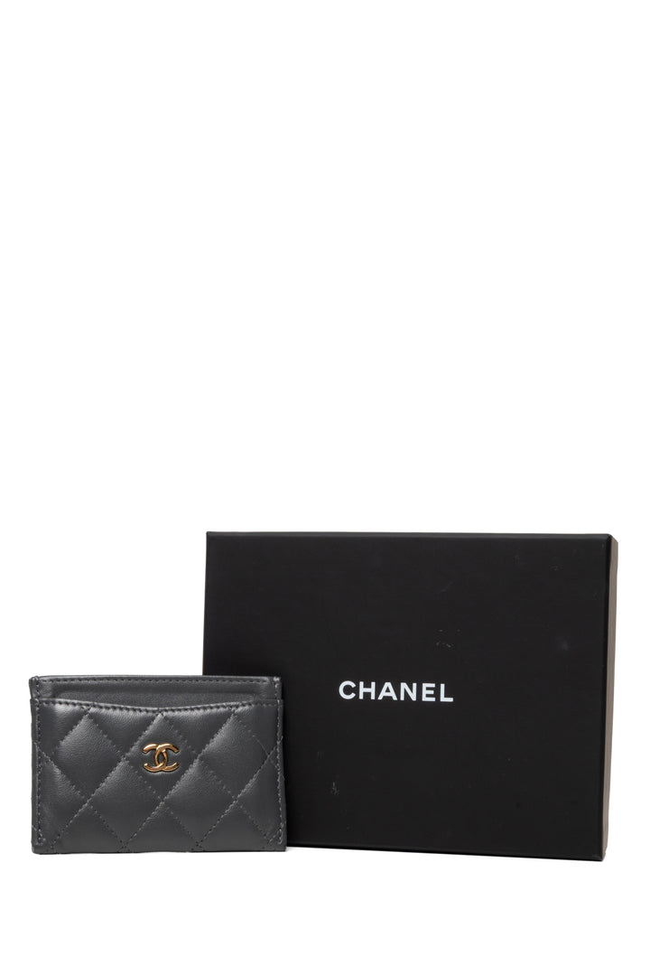Chanel Calfskin CC Card Holder Wallet