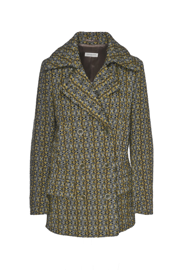 Dries Van Noten Size S Double Breasted Wool Coat