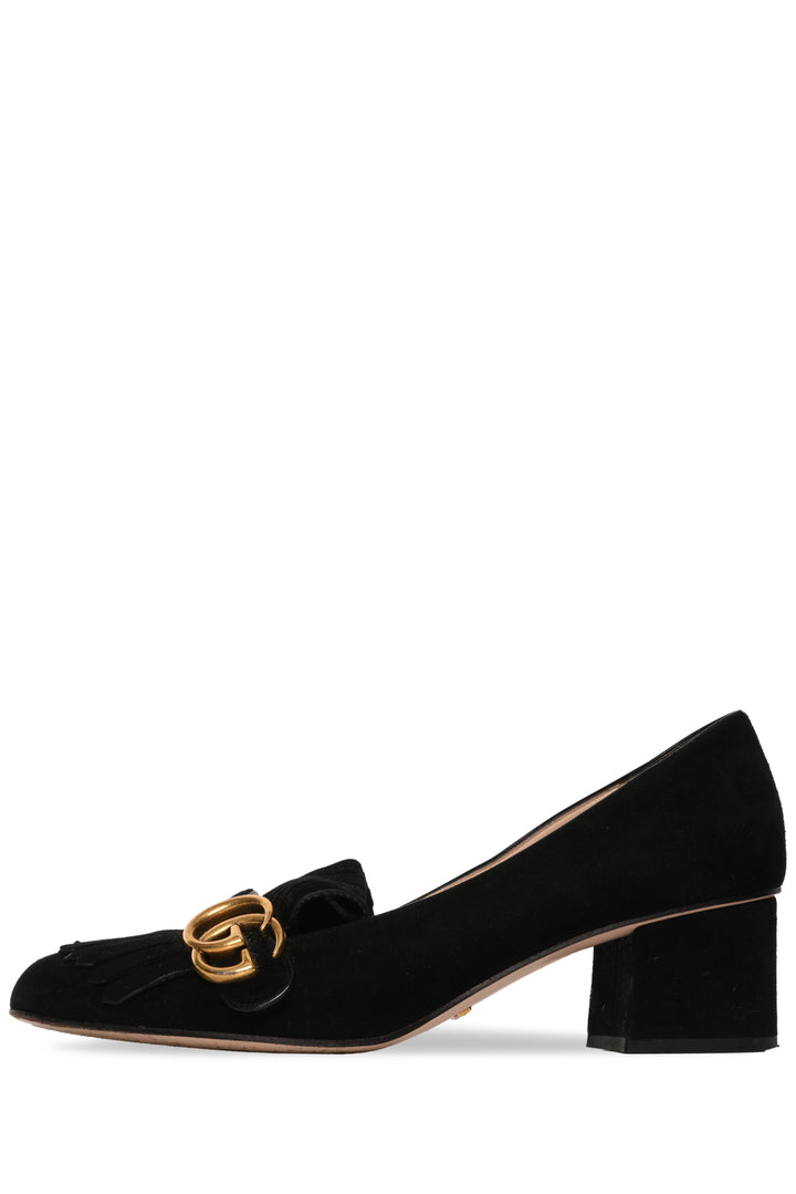 Gucci Size 40.5 Suede Marmont Pumps