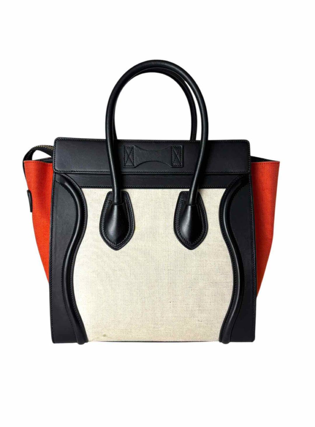 Celine 2014 Tri-Colour Micro Luggage Tote