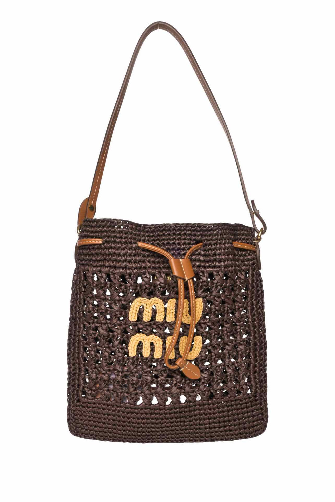 Miu Miu Woven Fabric Mini Bag