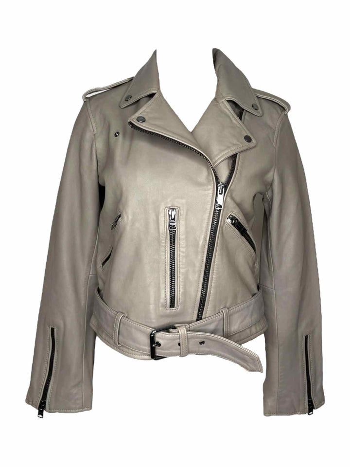 All Saints Balfern Leather Biker Size 8 Jacket
