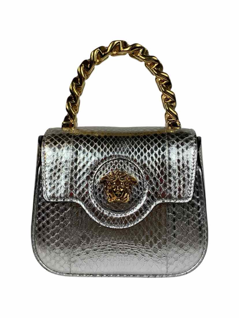 Versace La Medusa Metallic Mini Crossbody Bag