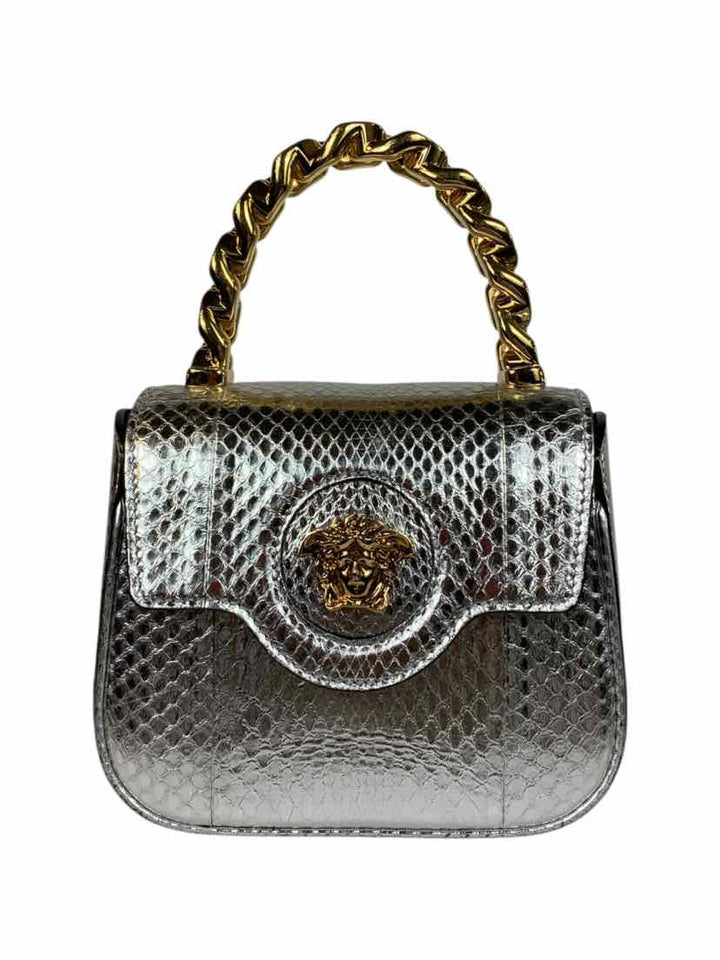 Versace La Medusa Metallic Mini Crossbody Bag