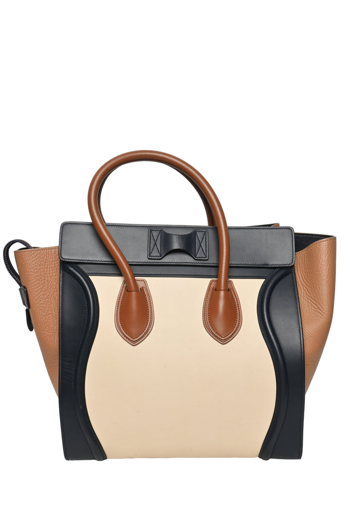 Celine 2015 Tricolour Mini Luggage Tote