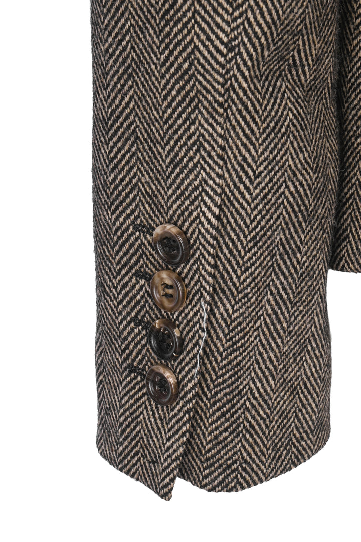 Dolce & Gabbana Size S Single Breasted Herringbone Blazer