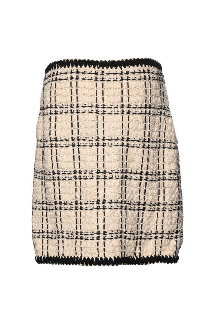 Tory Burch Size L Tweed Mini Skirt