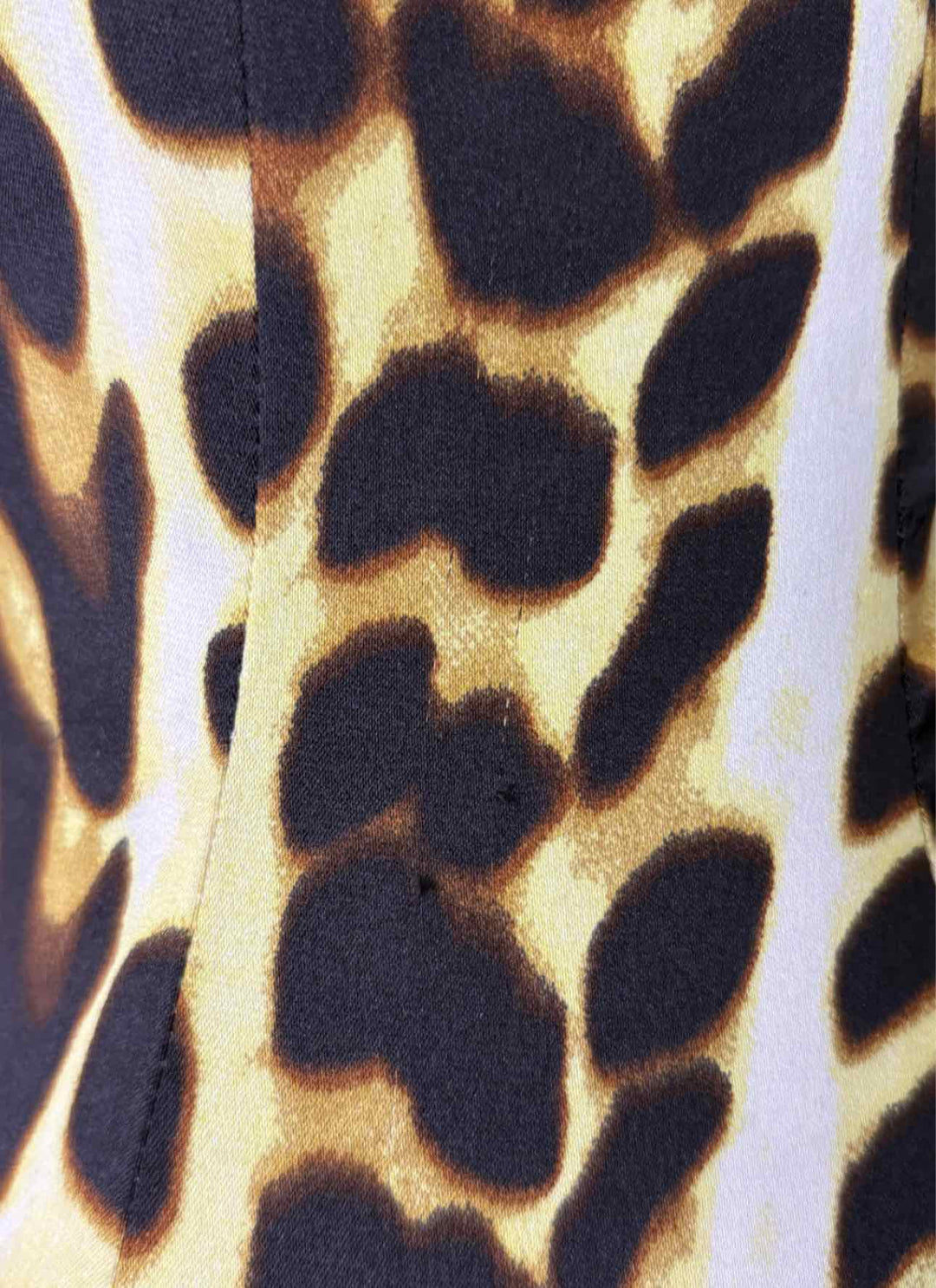 Just Cavalli Size 42 Silk Animal Print  Dress
