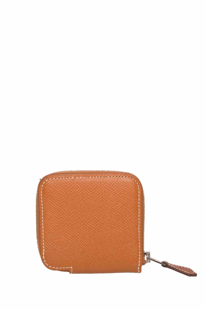 Hermes 2018 Epsom Silk' In Compact Coin Purse