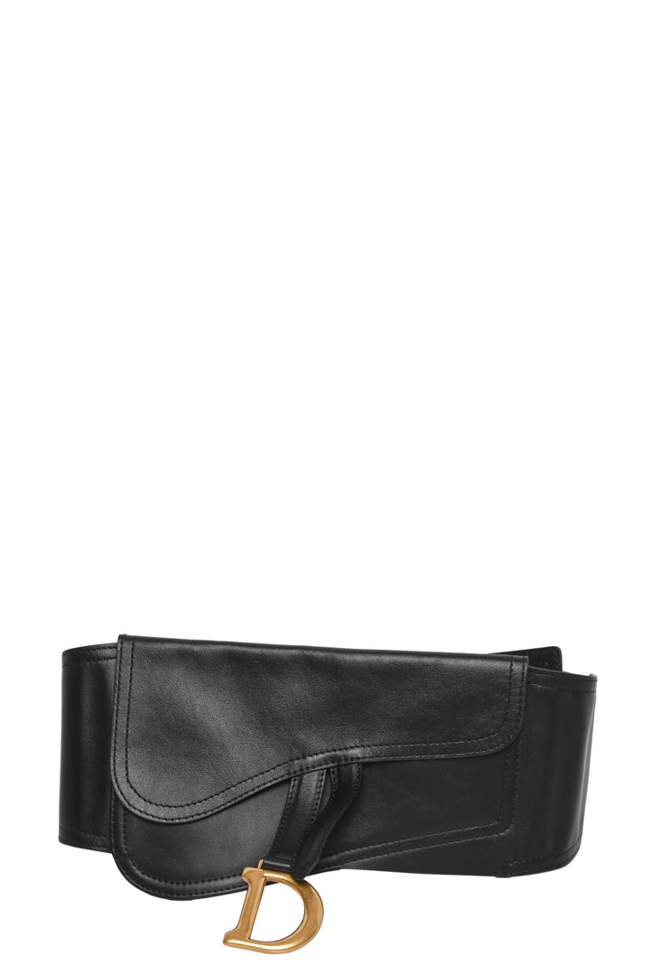 Christian Dior Size M/L Calf leather Pouch Saddle Belt