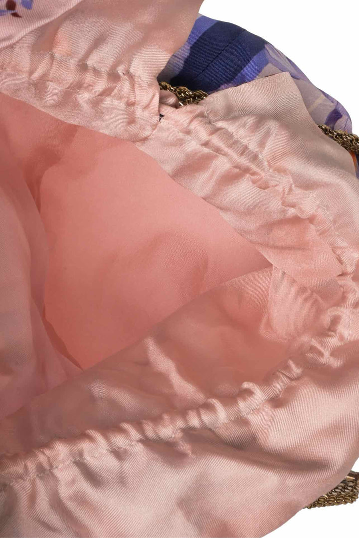 Zimmermann Floral Silk Bucket Pouch