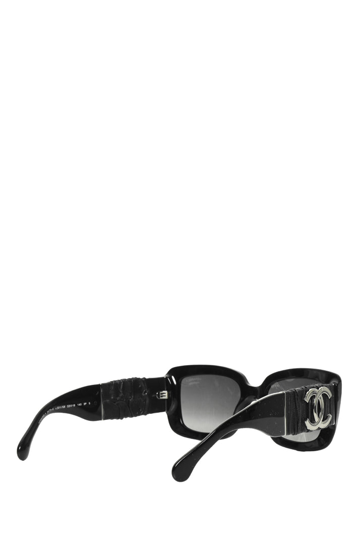 Chanel Acetate Calfskin Polarized Square Sunglasses