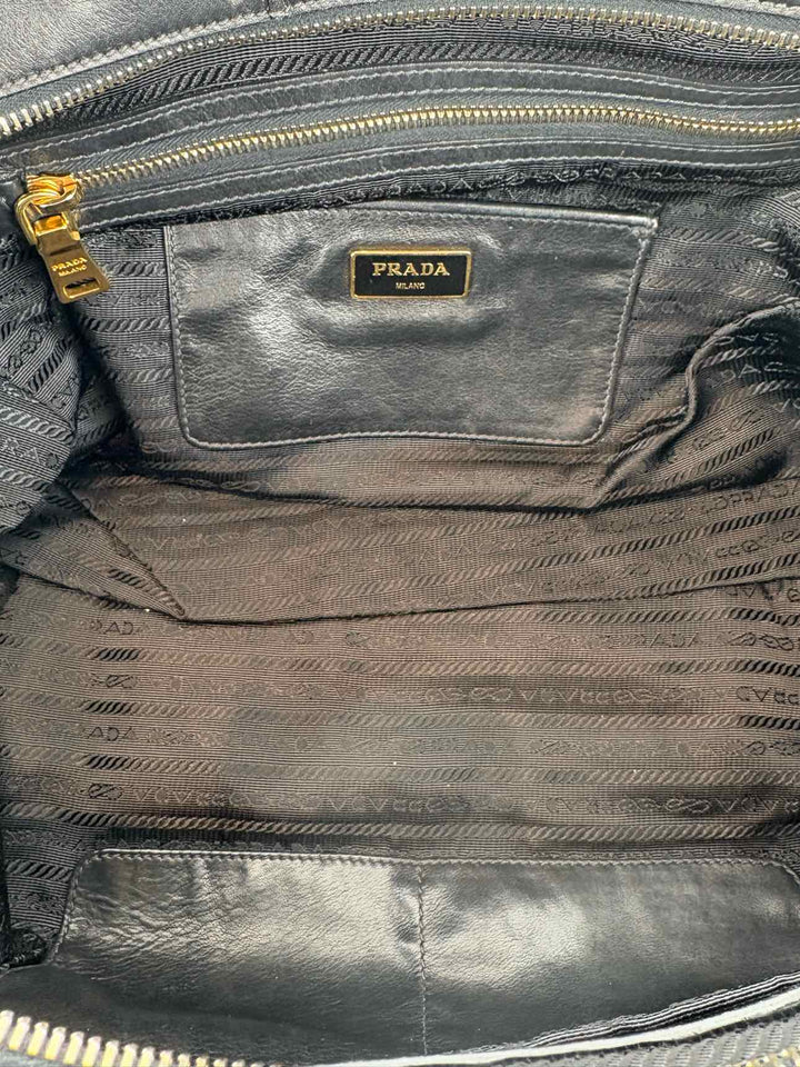 Prada Soft Calf Bauletto Chain Shoulder Bag