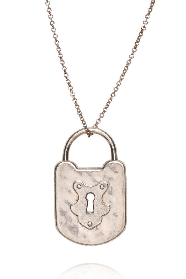 Tiffany & Co Lock Charm Necklace