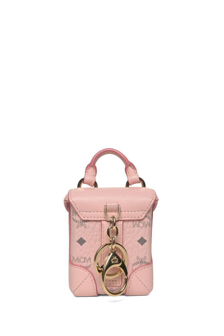MCM Visetos Mini Soft Berlin Bag Charm Crossbody