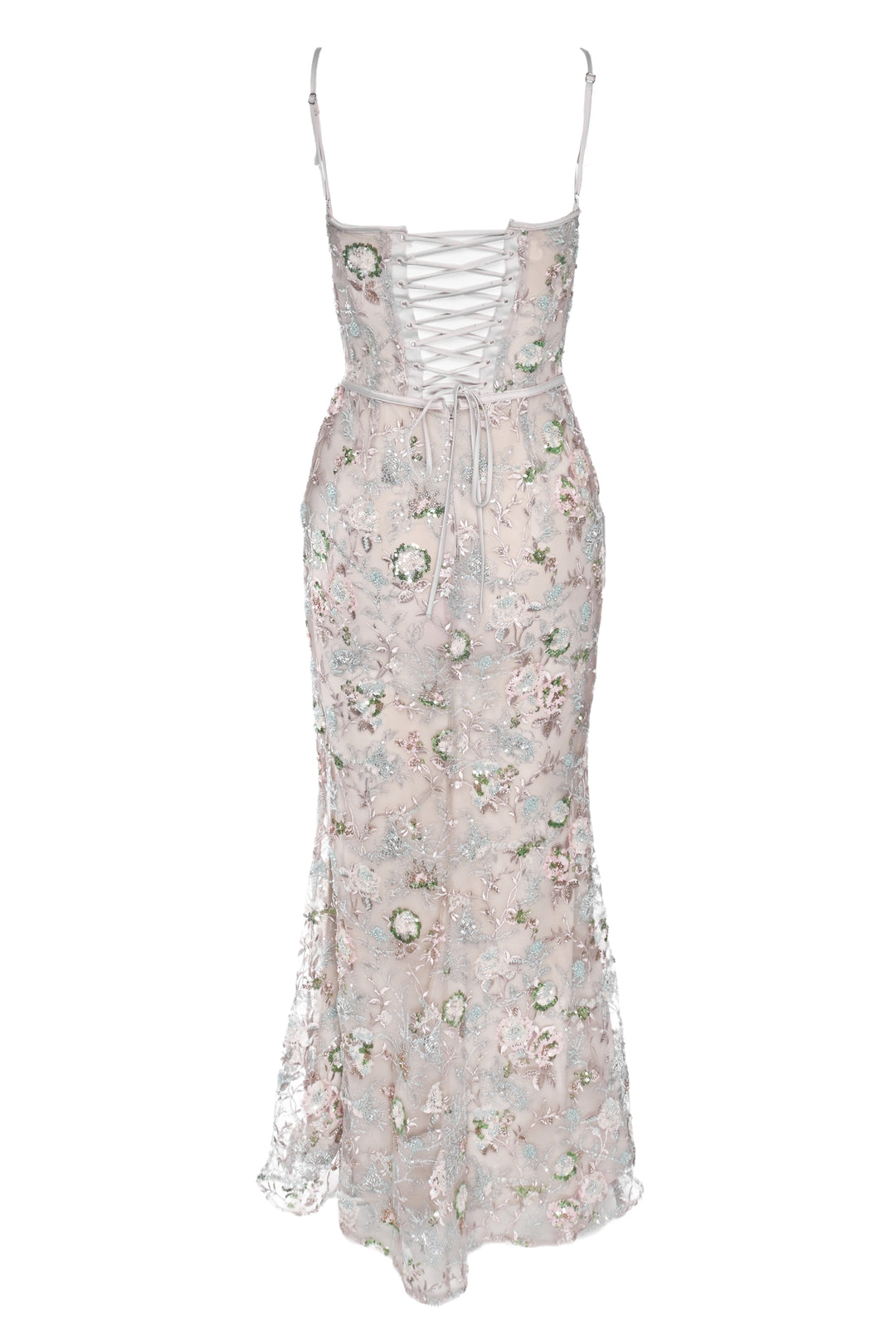 House Of CB London Size S Naima Embellished Beaded Corset Maxi Dress