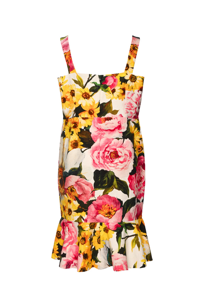 Dolce & Gabbana Size 48 Floral Midi Dress