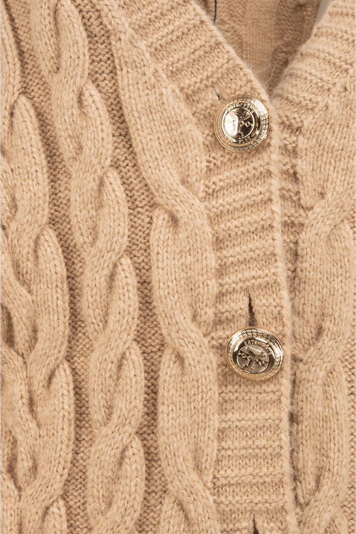 Retrofete Size M Tala Cable Knit Mini Sweater Dress