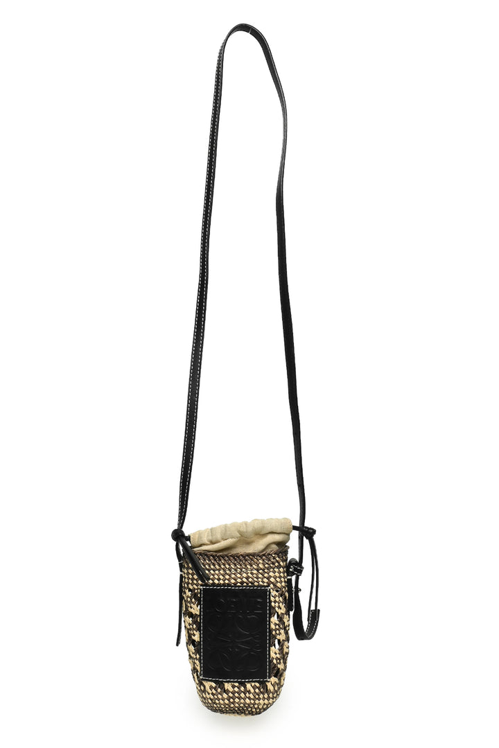 Loewe Paula's Ibiza Straw Cylinder Pocket Bag