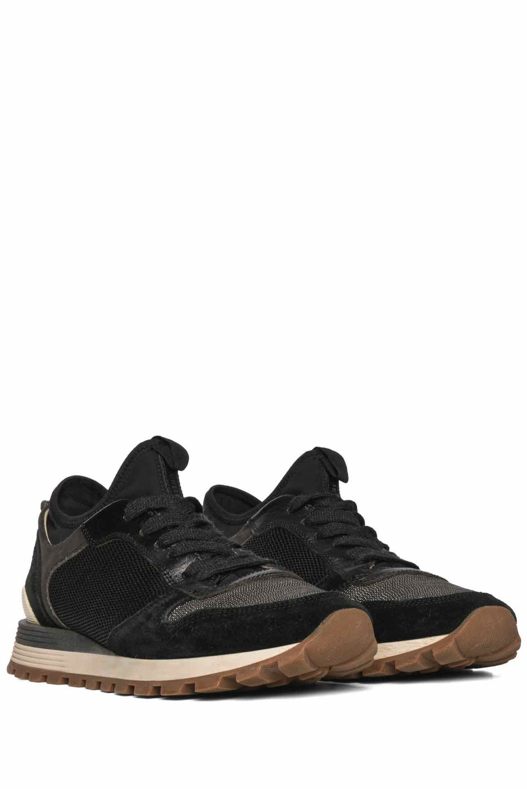 Brunello Cucinelli Size 38 Suede & Mesh Sneaker