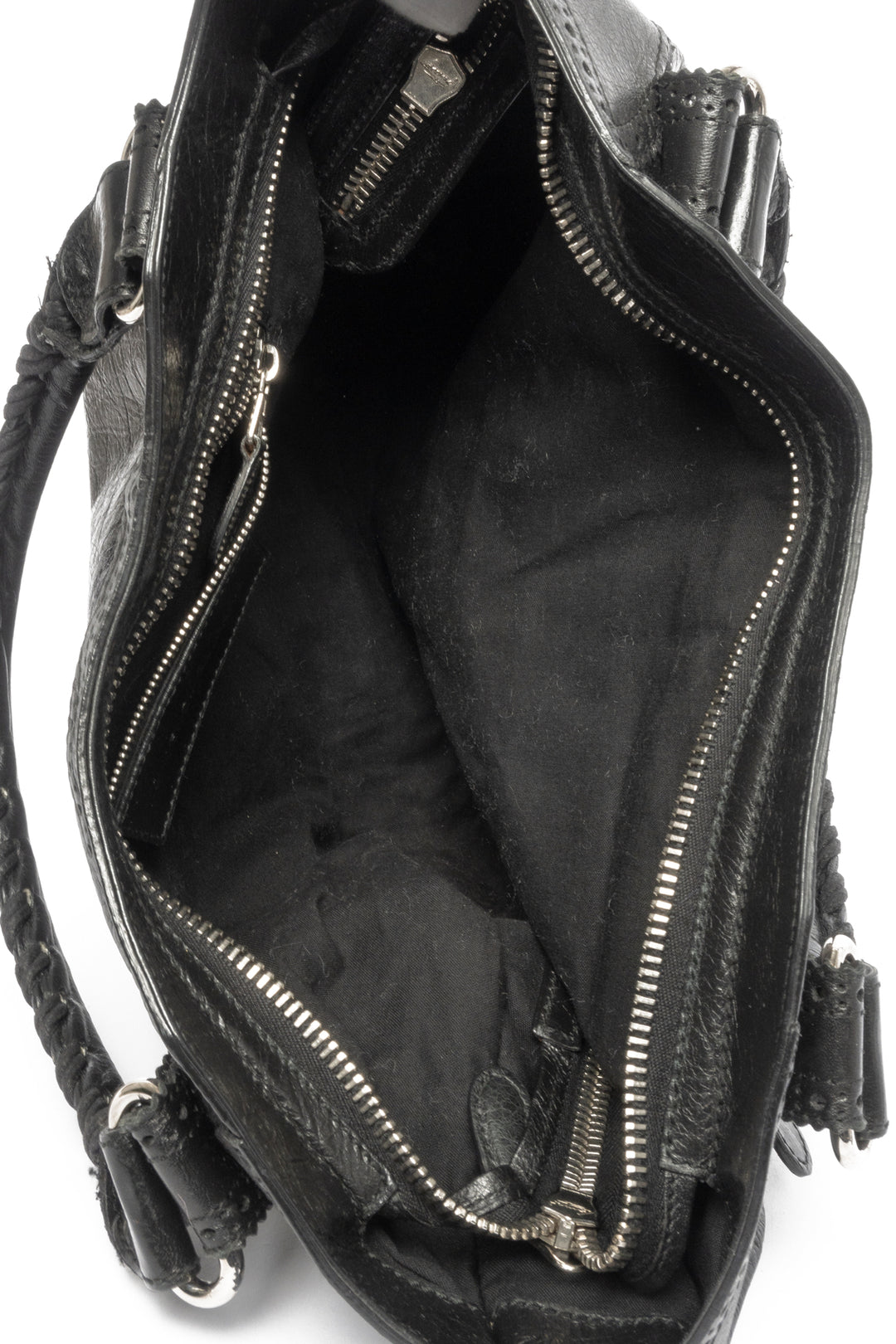 Balenciaga Agneau Motocross Giant Covered Brogues City Bag