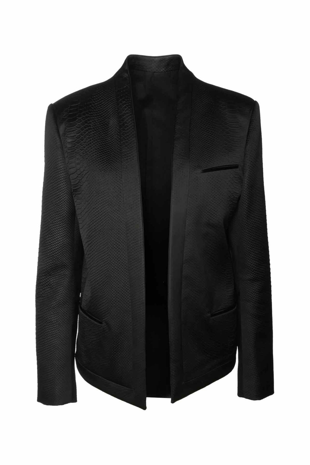Balmain Size 42 Men's Croc Embossed Blazer