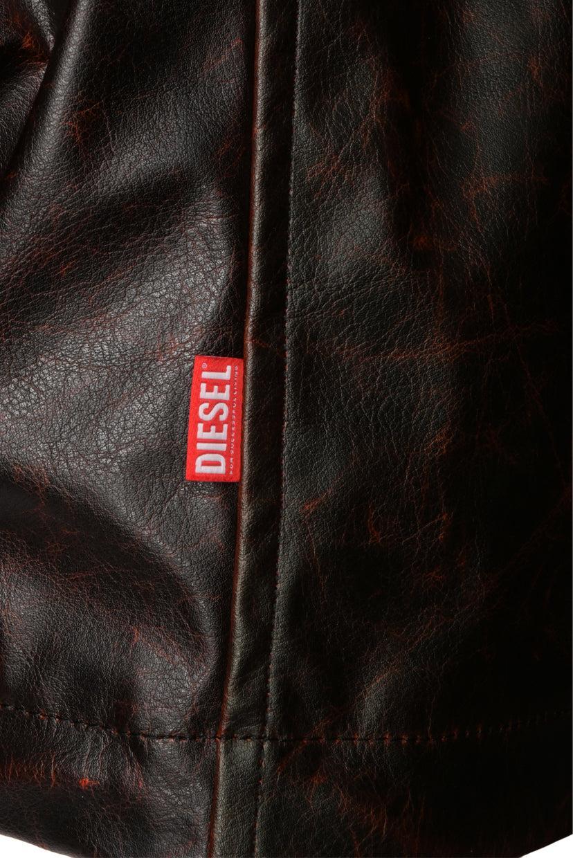 Diesel Size 50 Men's J-Ram Faux Leather Jacket