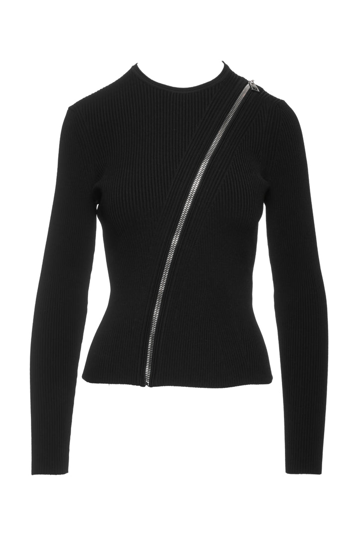 Alexander Mcqueen Size M Slashed Knit Long Sleeve Sweater