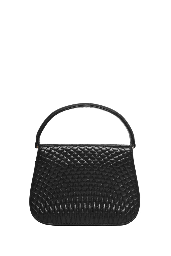 Bally Vintage Quilted Leather Top Handle Purse