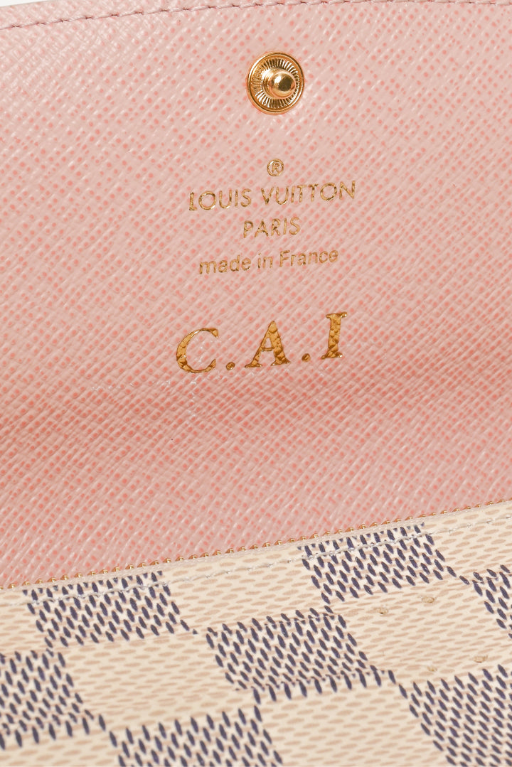 Louis Vuitton Damier Azur Emilie Wallet