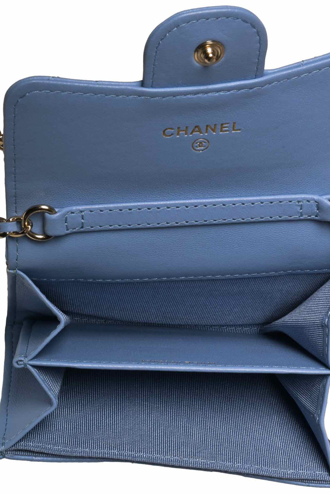 Chanel 2020 Quilted Card Holder on Chain