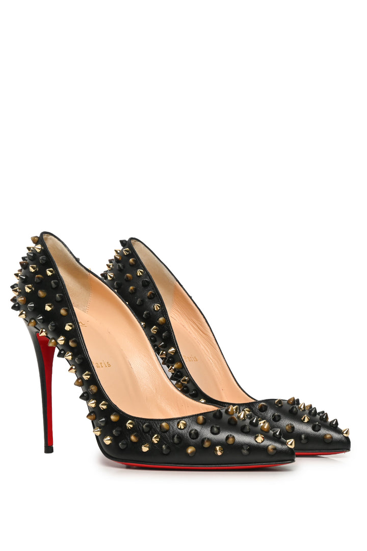 Christian Louboutin Size 40 Pigalle Spikes Nappa Leather Pumps