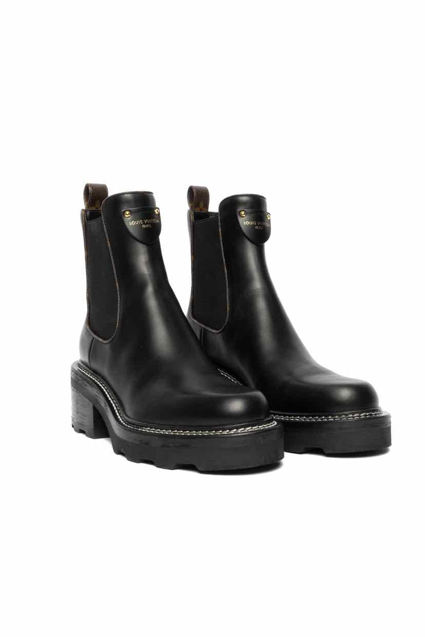 Louis Vuitton Size 38.5 LV Beaubourg Ankle Boots