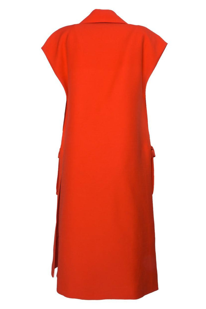 Korsun Size 4 Red Sleeveless Form-Stable Jacket