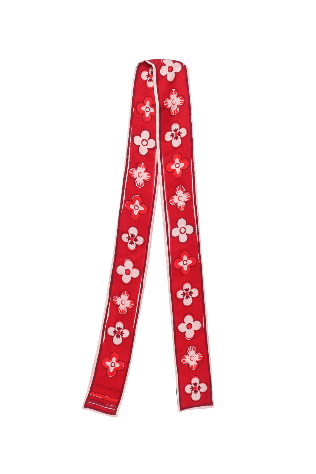 Louis Vuitton Fleur de Porcelaine Floral Print Bandeau Scarf