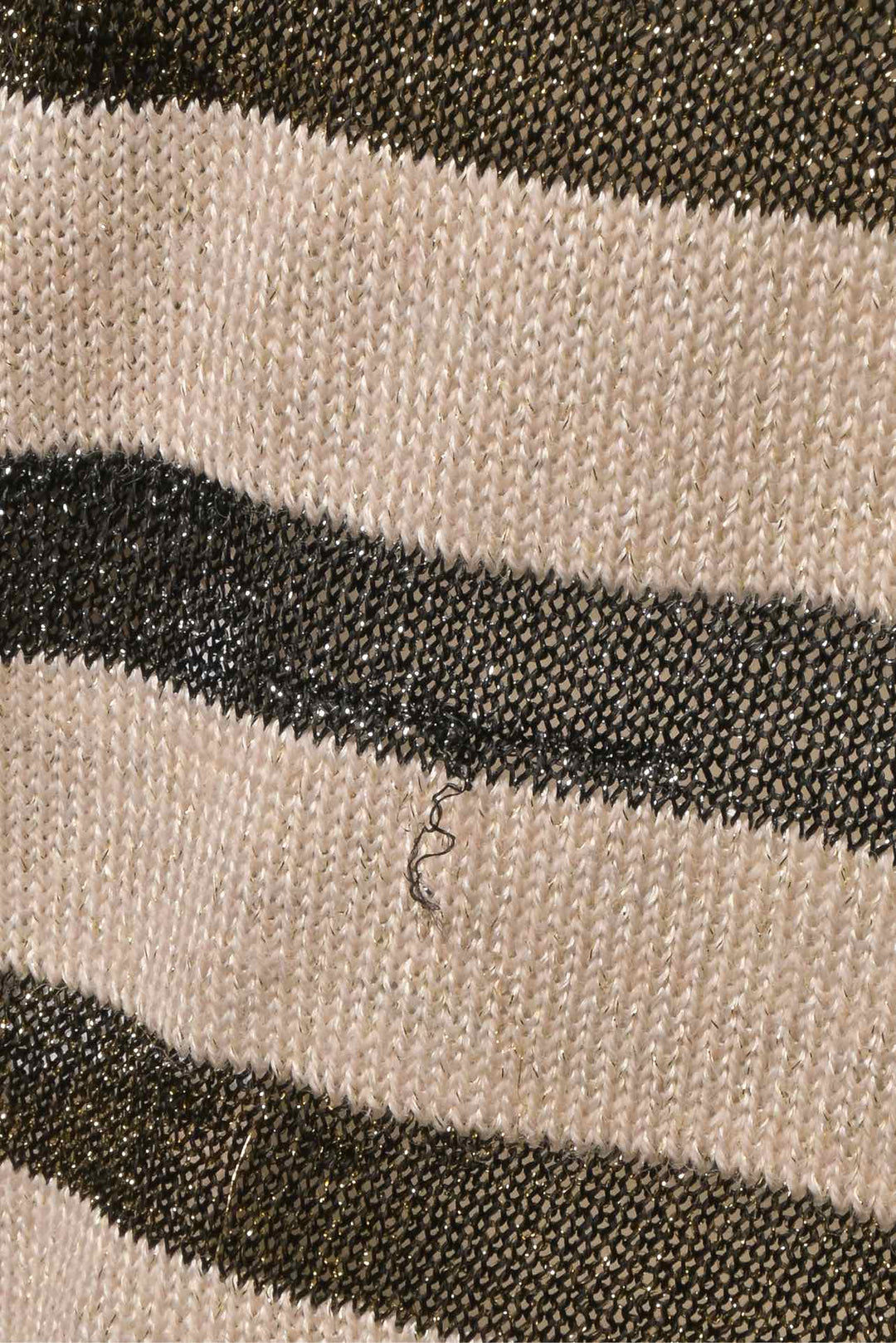 Zadig & Voltaire Size M Metallic Sparkle Stripe Sweater