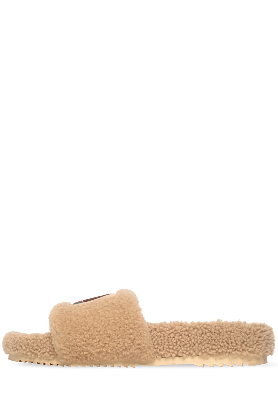 Gucci x North Face Size 38 Shearling Slides