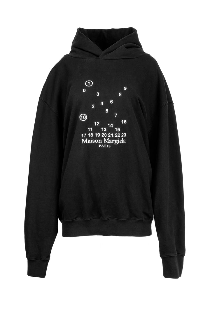 Maison Margiela Size M Men's Numerical Logo Embroidered Hoodie