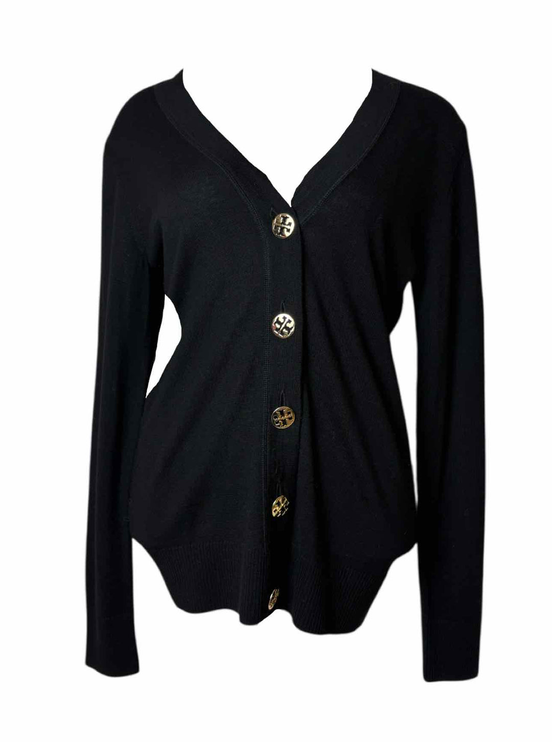 Tory Burch Size L Simone Wool Cardigan