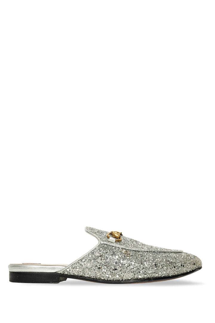 Gucci Size 36 Princetown Glitter Slippers