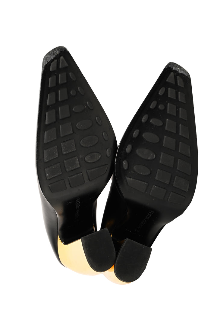 Bottega Veneta Size 39 Tex Leather Mules