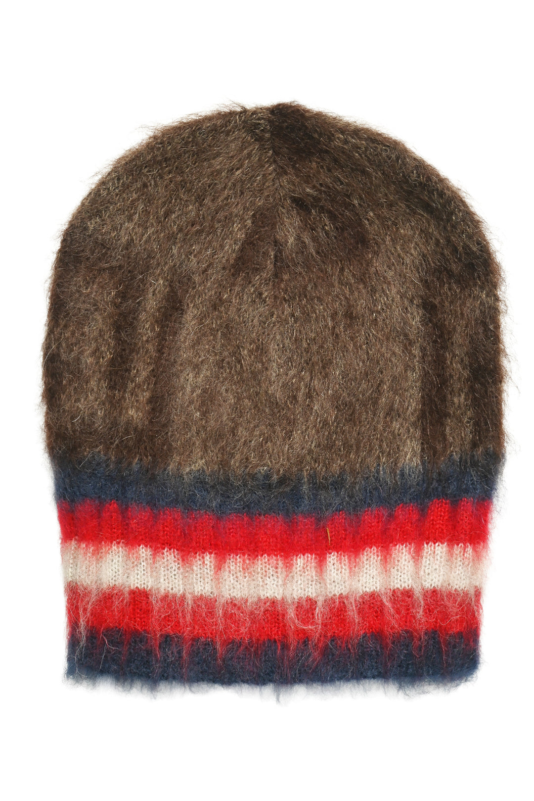 Balmain Size OS Monogram Brushed Mohair Beanie
