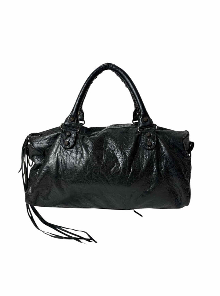 Balenciaga Black Leather City Bag Purse